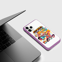 Чехол iPhone 11 Pro матовый Sailor Meow, цвет: 3D-фиолетовый — фото 2