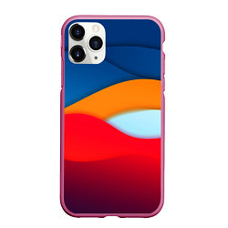 Чехол iPhone 11 Pro матовый Палитра Цвета, цвет: 3D-малиновый