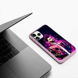 Чехол iPhone 11 Pro матовый The Weeknd, цвет: 3D-розовый — фото 2