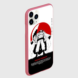 Чехол iPhone 11 Pro матовый Эдвард Ньюгейт One Piece Большой куш, цвет: 3D-малиновый — фото 2