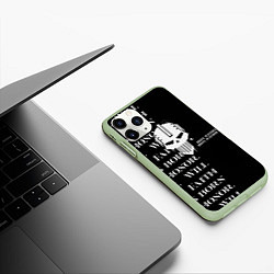 Чехол iPhone 11 Pro матовый Боевой клич Железные войны, цвет: 3D-салатовый — фото 2