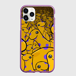 Чехол iPhone 11 Pro матовый Nessy, цвет: 3D-фиолетовый