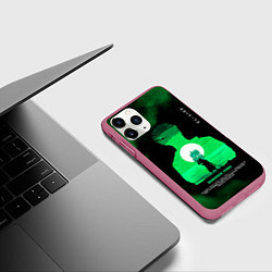 Чехол iPhone 11 Pro матовый Ророноа Зоро One Piece, цвет: 3D-малиновый — фото 2