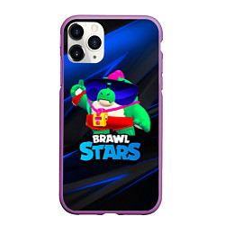 Чехол iPhone 11 Pro матовый Базз Buzz Brawl Stars, цвет: 3D-фиолетовый