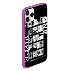 Чехол iPhone 11 Pro матовый ONE PIECE Главные герои, цвет: 3D-фиолетовый — фото 2