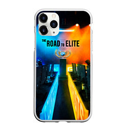 Чехол iPhone 11 Pro матовый Road to global elite, цвет: 3D-белый