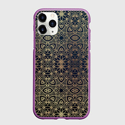 Чехол iPhone 11 Pro матовый ПерсидСкие Узоры, цвет: 3D-фиолетовый