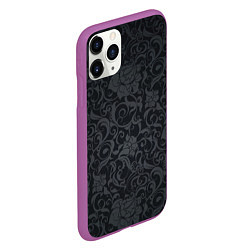 Чехол iPhone 11 Pro матовый Dark Pattern, цвет: 3D-фиолетовый — фото 2