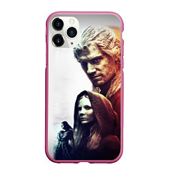 Чехол iPhone 11 Pro матовый THE WITCHER ПЕРСОНАЖИ, цвет: 3D-малиновый