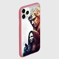 Чехол iPhone 11 Pro матовый THE WITCHER ПЕРСОНАЖИ, цвет: 3D-малиновый — фото 2
