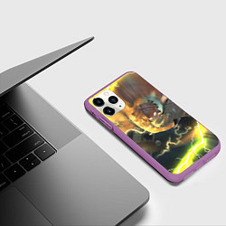 Чехол iPhone 11 Pro матовый ZENITSU ЗЕНИТСУ ЛОГО спина, цвет: 3D-фиолетовый — фото 2