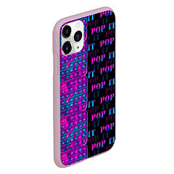 Чехол iPhone 11 Pro матовый POP it NEON, цвет: 3D-розовый — фото 2