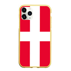 Чехол iPhone 11 Pro матовый Дания Флаг Дании