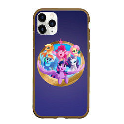 Чехол iPhone 11 Pro матовый Pony team, цвет: 3D-коричневый