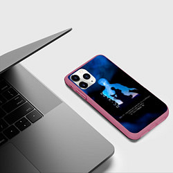 Чехол iPhone 11 Pro матовый Ророноа Зоро One Piece Большой куш, цвет: 3D-малиновый — фото 2
