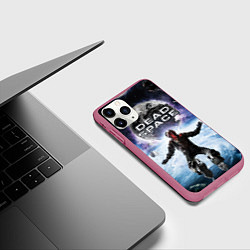 Чехол iPhone 11 Pro матовый Айзек в мертвом космосе, цвет: 3D-малиновый — фото 2