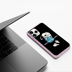 Чехол iPhone 11 Pro матовый Что за удивительный мир, цвет: 3D-розовый — фото 2