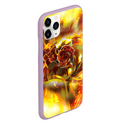 Чехол iPhone 11 Pro матовый Огненный Танджиро Камадо Танджиро Камадо Я, цвет: 3D-сиреневый — фото 2