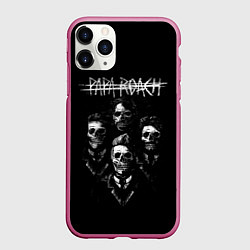 Чехол iPhone 11 Pro матовый Папа Таракан, цвет: 3D-малиновый