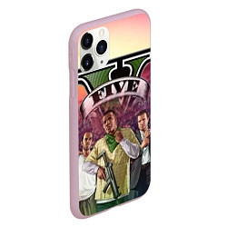 Чехол iPhone 11 Pro матовый GTA V TEAM FOREVER AND EVER, цвет: 3D-розовый — фото 2