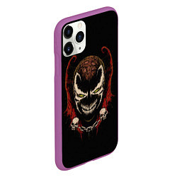 Чехол iPhone 11 Pro матовый Spawn профиль, цвет: 3D-фиолетовый — фото 2