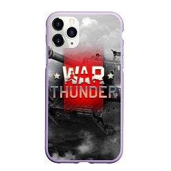 Чехол iPhone 11 Pro матовый WAR THUNDER ВАР ТАНДЕР, цвет: 3D-светло-сиреневый