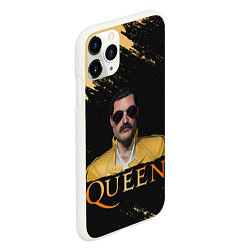 Чехол iPhone 11 Pro матовый Фредди Меркьюри Freddie Mercury Z, цвет: 3D-белый — фото 2