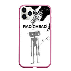 Чехол iPhone 11 Pro матовый Radiohead Радиохед Z, цвет: 3D-малиновый