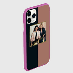 Чехол iPhone 11 Pro матовый Modern Talking Хиты 80-х, цвет: 3D-фиолетовый — фото 2