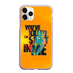 Чехол iPhone 11 Pro матовый Кори Тейлор, цвет: 3D-светло-сиреневый
