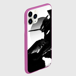 Чехол iPhone 11 Pro матовый ЗАКАТ ЕВАНГЕЛИОН, цвет: 3D-фиолетовый — фото 2