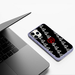 Чехол iPhone 11 Pro матовый LP, цвет: 3D-светло-сиреневый — фото 2