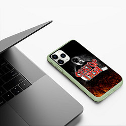 Чехол iPhone 11 Pro матовый Сектор Газа Юра ХОЙ, цвет: 3D-салатовый — фото 2