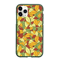 Чехол iPhone 11 Pro матовый Яркие осенние листья