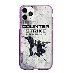 Чехол iPhone 11 Pro матовый COUNTER TERRORIST CS GO Z, цвет: 3D-фиолетовый