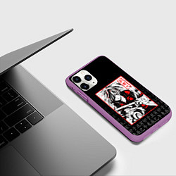 Чехол iPhone 11 Pro матовый ДОРОРО DORORO ХЯККИМАРУ, цвет: 3D-фиолетовый — фото 2