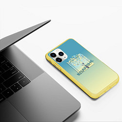 Чехол iPhone 11 Pro матовый Время релакса, цвет: 3D-желтый — фото 2