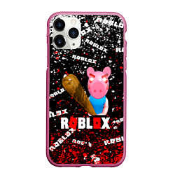Чехол iPhone 11 Pro матовый Roblox piggyСвинка Пигги