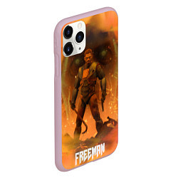 Чехол iPhone 11 Pro матовый FREEMAN GMAN HALF-LIFE Z, цвет: 3D-розовый — фото 2