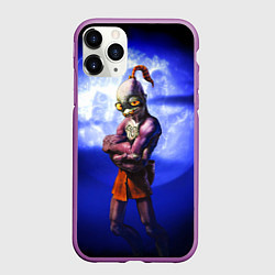 Чехол iPhone 11 Pro матовый Abe, цвет: 3D-фиолетовый