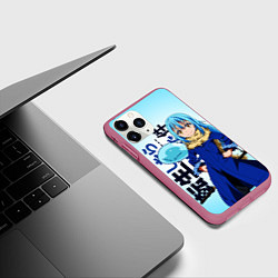Чехол iPhone 11 Pro матовый Римуру Темпест, TenSura, цвет: 3D-малиновый — фото 2