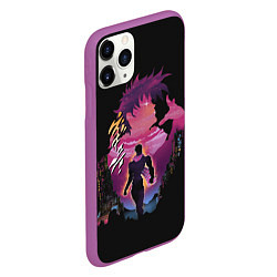 Чехол iPhone 11 Pro матовый Joseph Joestar, цвет: 3D-фиолетовый — фото 2