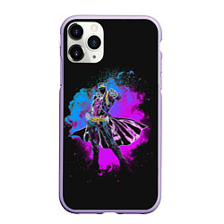 Чехол iPhone 11 Pro матовый Stardust Crusaders, цвет: 3D-светло-сиреневый