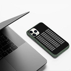 Чехол iPhone 11 Pro матовый Ora Ora JoJo, цвет: 3D-темно-зеленый — фото 2