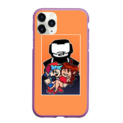 Чехол iPhone 11 Pro матовый Boyfriend, Girlfriend, Tankman