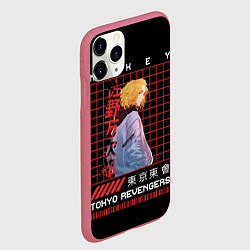 Чехол iPhone 11 Pro матовый Майки Тосва токийские мстители, цвет: 3D-малиновый — фото 2