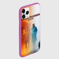 Чехол iPhone 11 Pro матовый Рик Декард и Кей BR2049, цвет: 3D-фиолетовый — фото 2