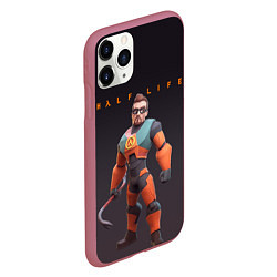 Чехол iPhone 11 Pro матовый FREEMAN ФРИМАН HALF LIFE Z, цвет: 3D-малиновый — фото 2