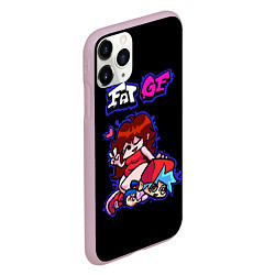 Чехол iPhone 11 Pro матовый Boyfriend and Girlfriend - FNF, цвет: 3D-розовый — фото 2