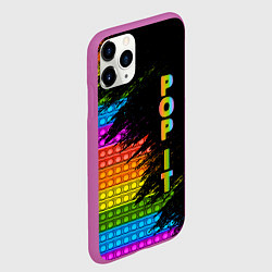 Чехол iPhone 11 Pro матовый ИГРУШКА POP it ПОП-ИТ, цвет: 3D-фиолетовый — фото 2